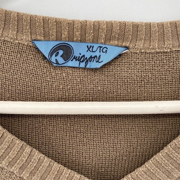 Rip Zone Sweater Men's XL V Neck Knit Long Sleeve Plaid and Checkered Motifs - Picture 2 of 10